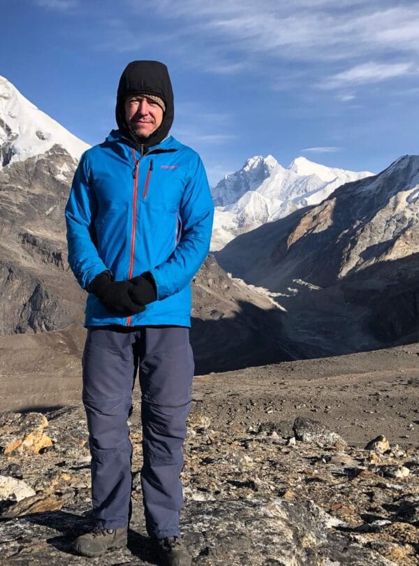 Trekker at Makalu Base camp