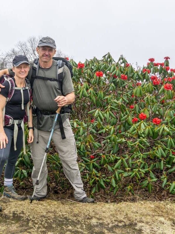 Makalu trek during spring