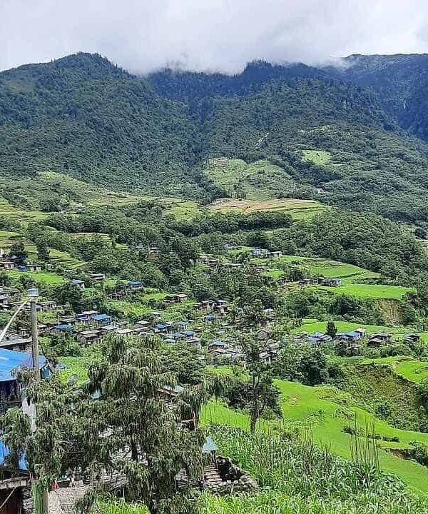 Hatiya village at upper Arun valley trek