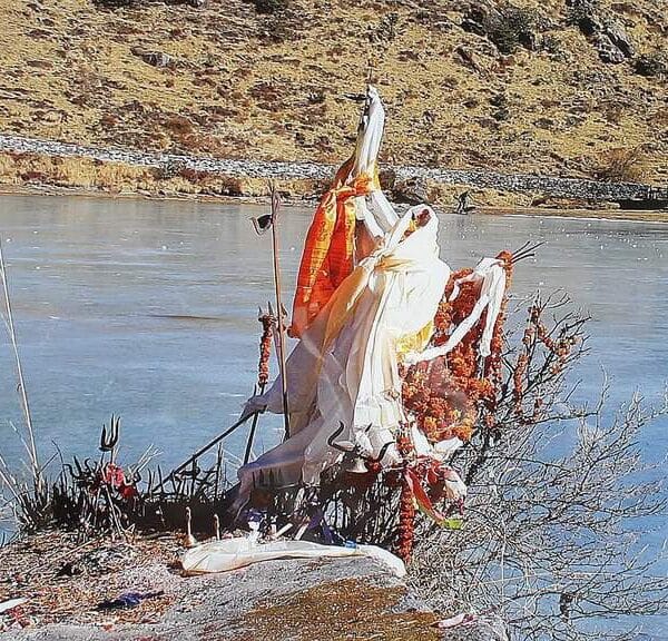 Salpa Pokhari, a sacred lake on the Arun Valley trek in Eastern Nepal
