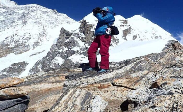 Observing Mt. Makalu 8463m