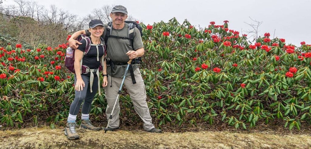 Makalu Base camp Trekking in the Spring enjoying with Rhododendron flowering.