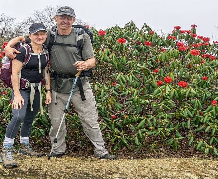 Makalu Base camp Trekking in the Spring enjoying with Rhododendron flowering.