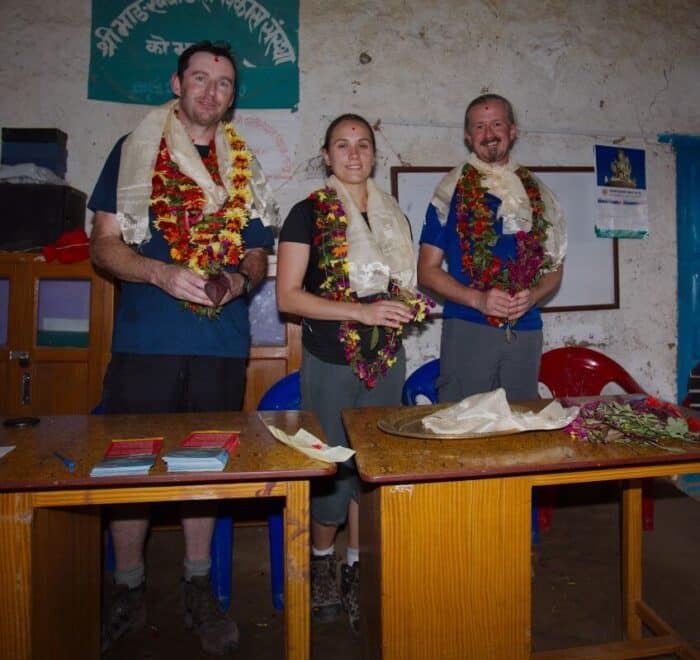 Guests welcome program at Makalu Trek