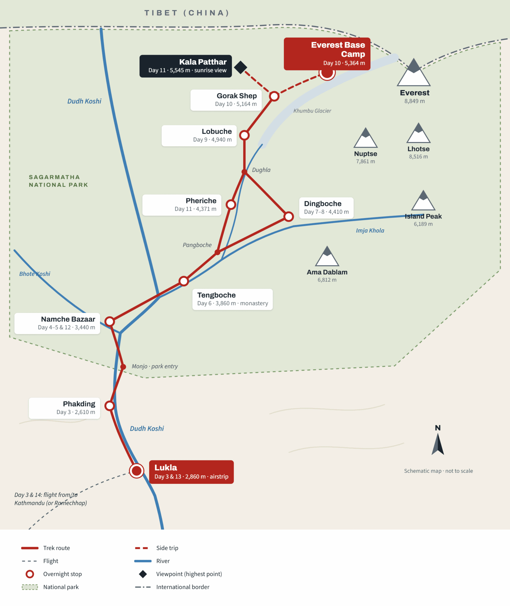 everest base camp trek route map 1