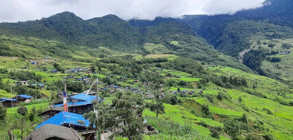 hatiya village at upper arun valley trek