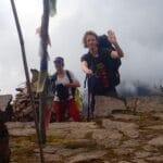 our two trekkers from the usa happy to get shipton la to mbc trek