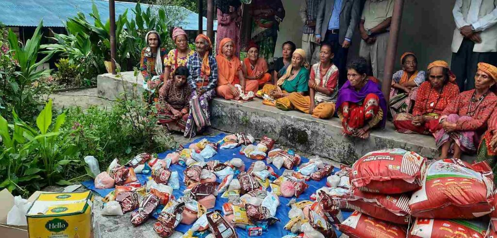 Food supplies delivered to Manakamana Elderly Home in Khandbari by MAST