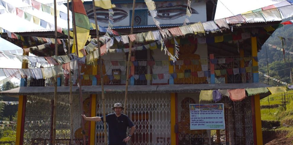 A guest visiting a- ocal monastery