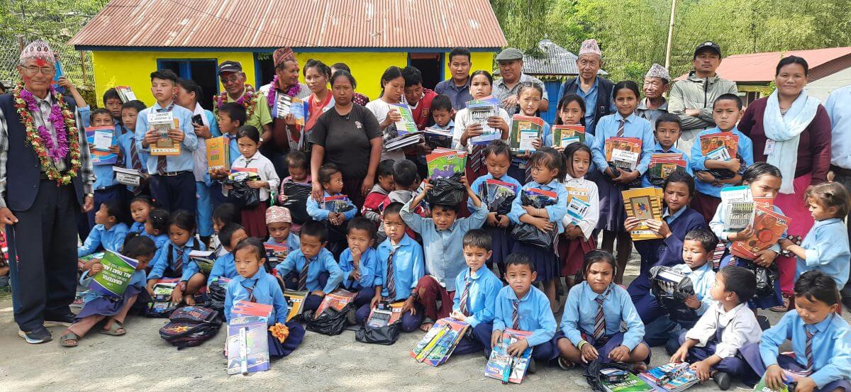 School stationery material distribution by MAST and SESF